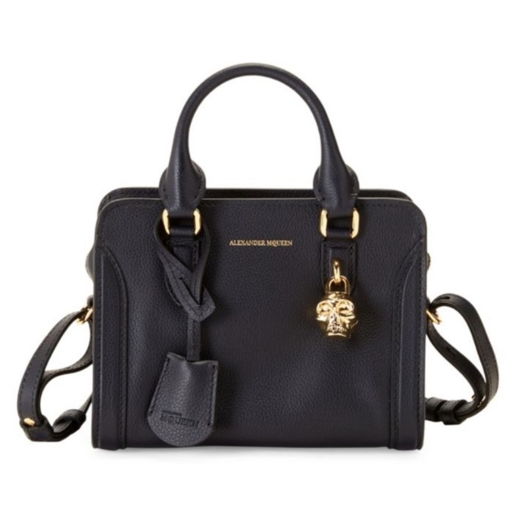 Rare Black NWT Alexander McQueen Mini Padlock!